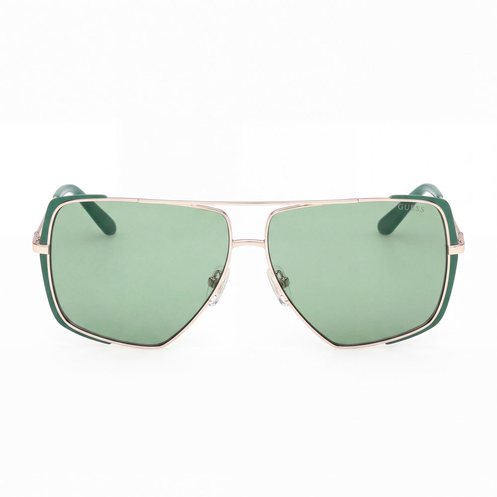 Guess Gu00220 Aviator Sunglasses for Women — front view, Acetate frame