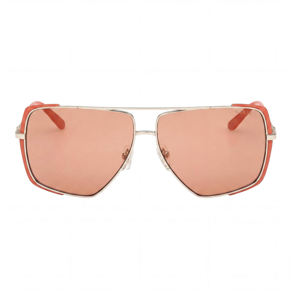 Guess Gu00220 Rectangle Sunglasses for Women — front view, Acetate frame