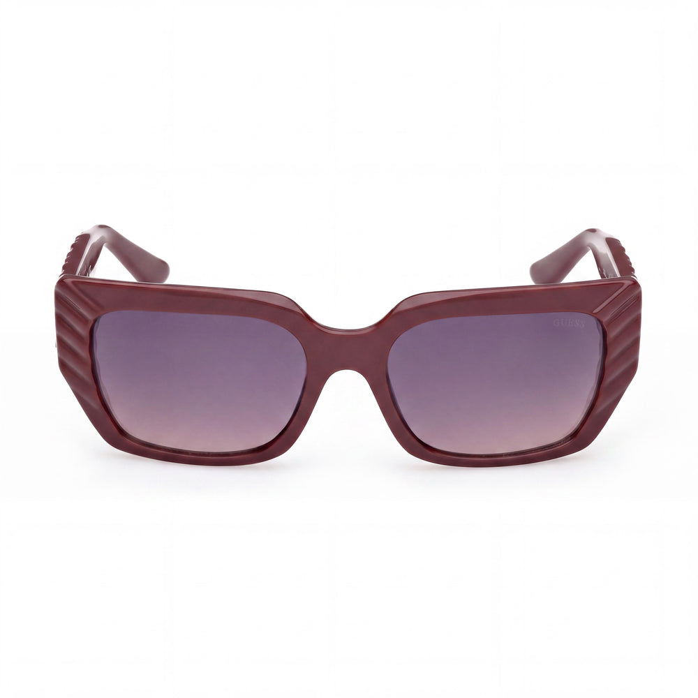 Guess GU00254 Rectangle Sunglasses for Women — front view, Plastic frame