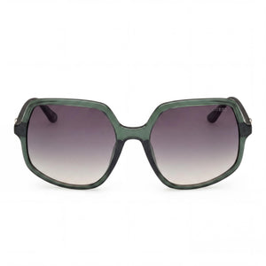Guess GU00257 Square Sunglasses for Women — front view, Plastic frame
