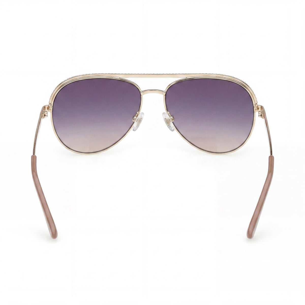 Guess GU00271 Shiny Pale Gold Aviator Sunglasses for Women, 60mm, Photo 4