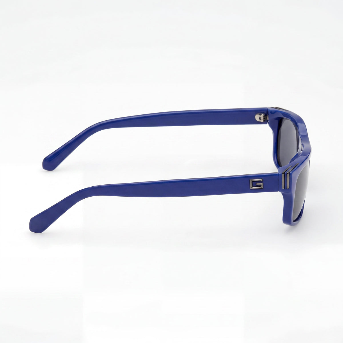 Guess GU00276 Shiny Blue Rectangle Sunglasses for Men, 57mm, Photo 3