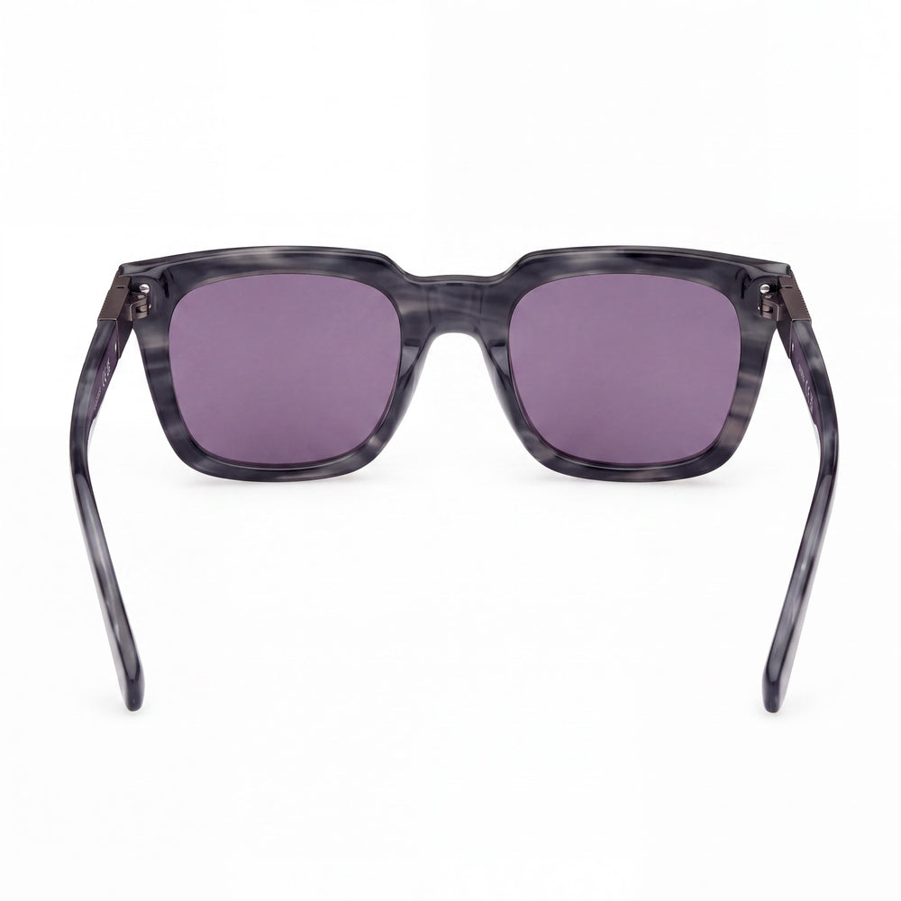 Guess Gu00279 Rectangle Sunglasses Men — side view, Non-Polarized Smoke lens