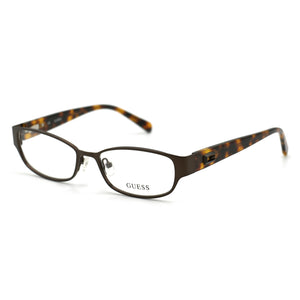 Guess GU2412 Havana Oval Eyeglasses Unisex, Metal frame