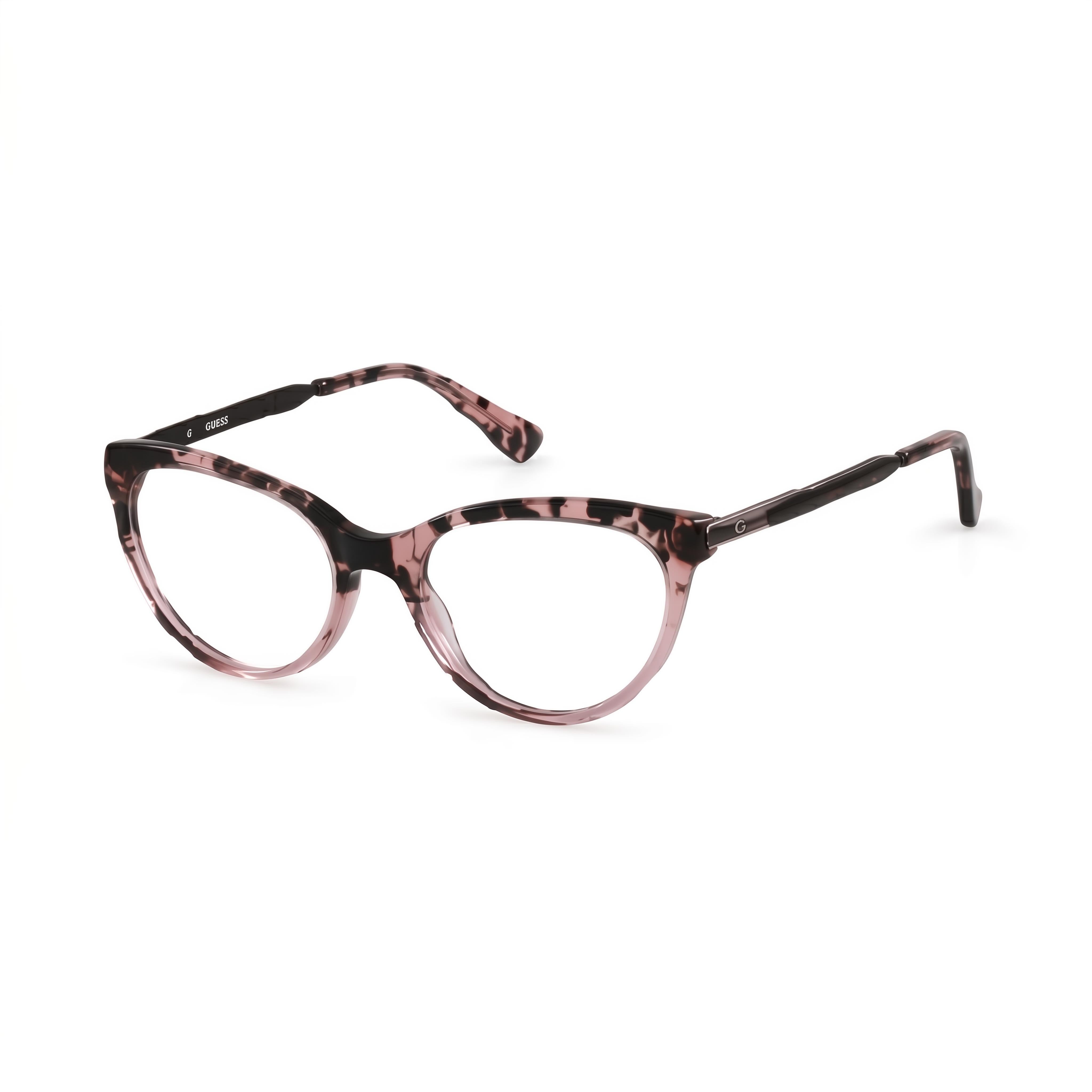 Guess Gu2462 C51 Pink Cat Eye Eyeglasses Unisex, Plastic 51mm, Photo 1