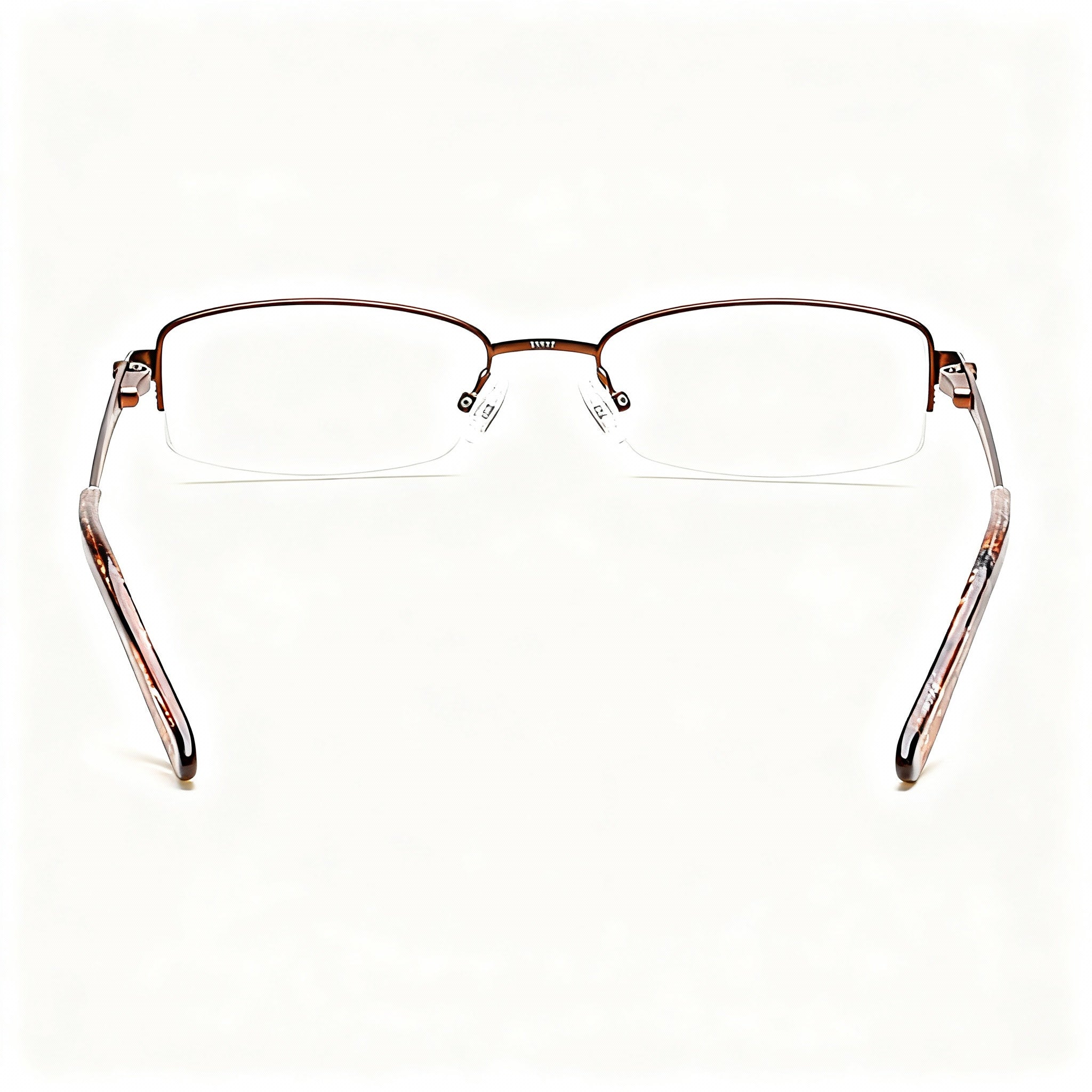 Guess GU2525 C50 Dark Brown Rectangle Eyeglasses Unisex, Metal 50mm, Photo 3