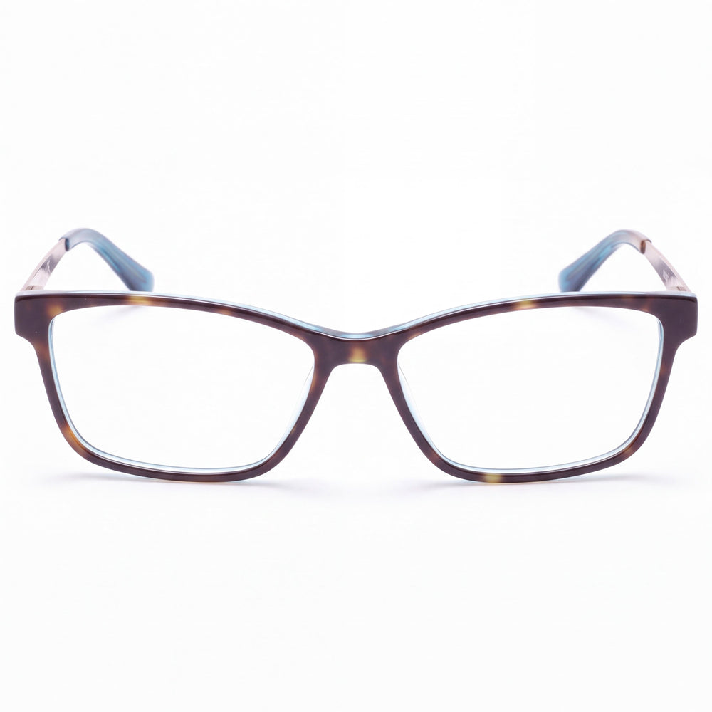Guess GU253853056 Rectangle Eyeglasses for Women — front view, Plastic