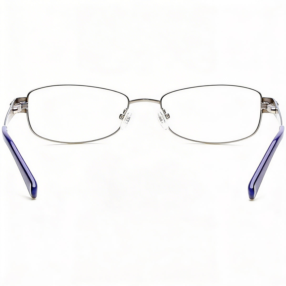 Guess Gu2569 C53 Matte Blue Rectangle Eyeglasses Unisex, Metal 53mm, Photo 2