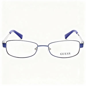 Guess Gu2569 C53 Rectangle Eyeglasses Unisex — front view, Metal