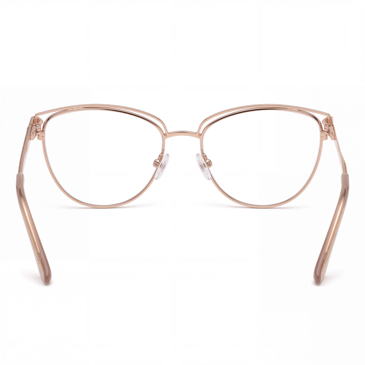 Guess Gu2685 Shiny Rose Gold Cat Eye Eyeglasses for Women, 53mm, Photo 4