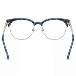 Guess Gu2798 Cat Eye Eyeglasses Women — side view, Silver Metal temples