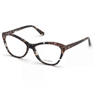 Guess GU2818 Cat Eye Eyeglasses for Women — front view, Acetate