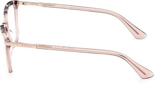 Guess GU2880 057 Square Eyeglasses Women — side view, Beige Acetate temples