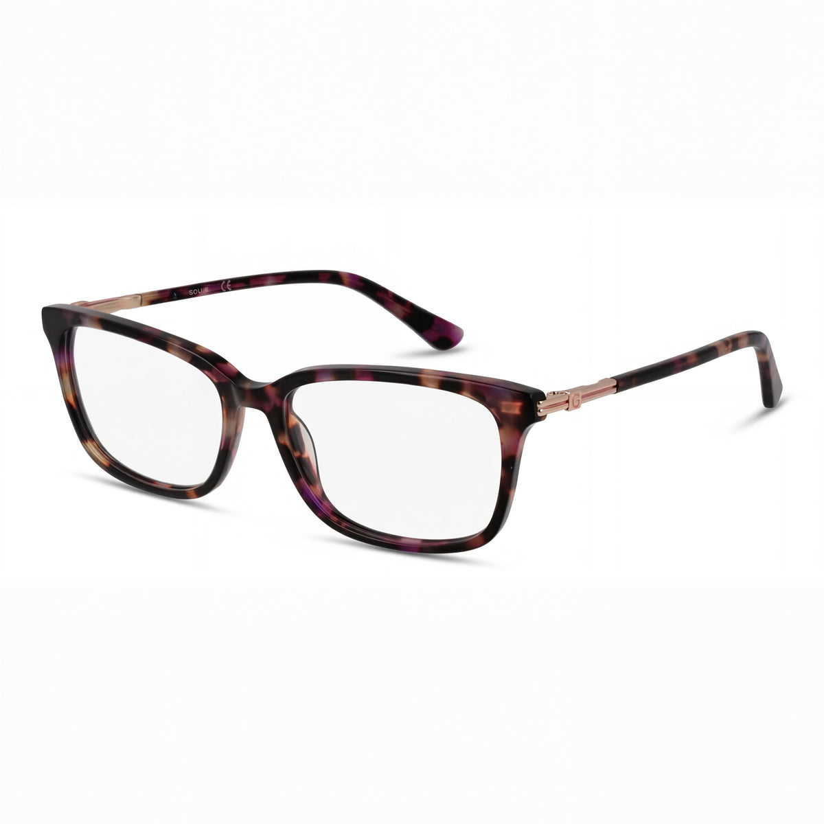 Gafas graduadas Guess GU2907 rectangulares de color morado para mujer, 53 mm, Photo 1