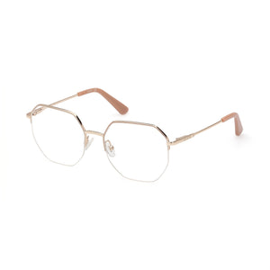 Guess GU2935 Pink Rectangle Eyeglasses for Women, Metal frame