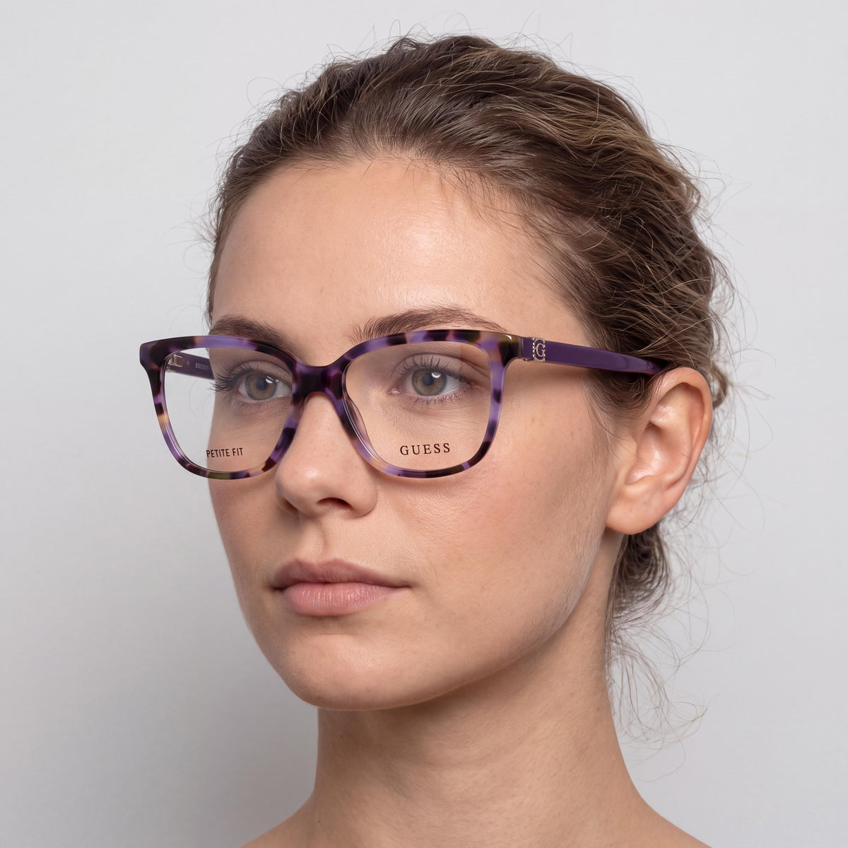 Gafas graduadas Guess GU2937-N rectangulares violetas para mujer, 52 mm, Photo 4