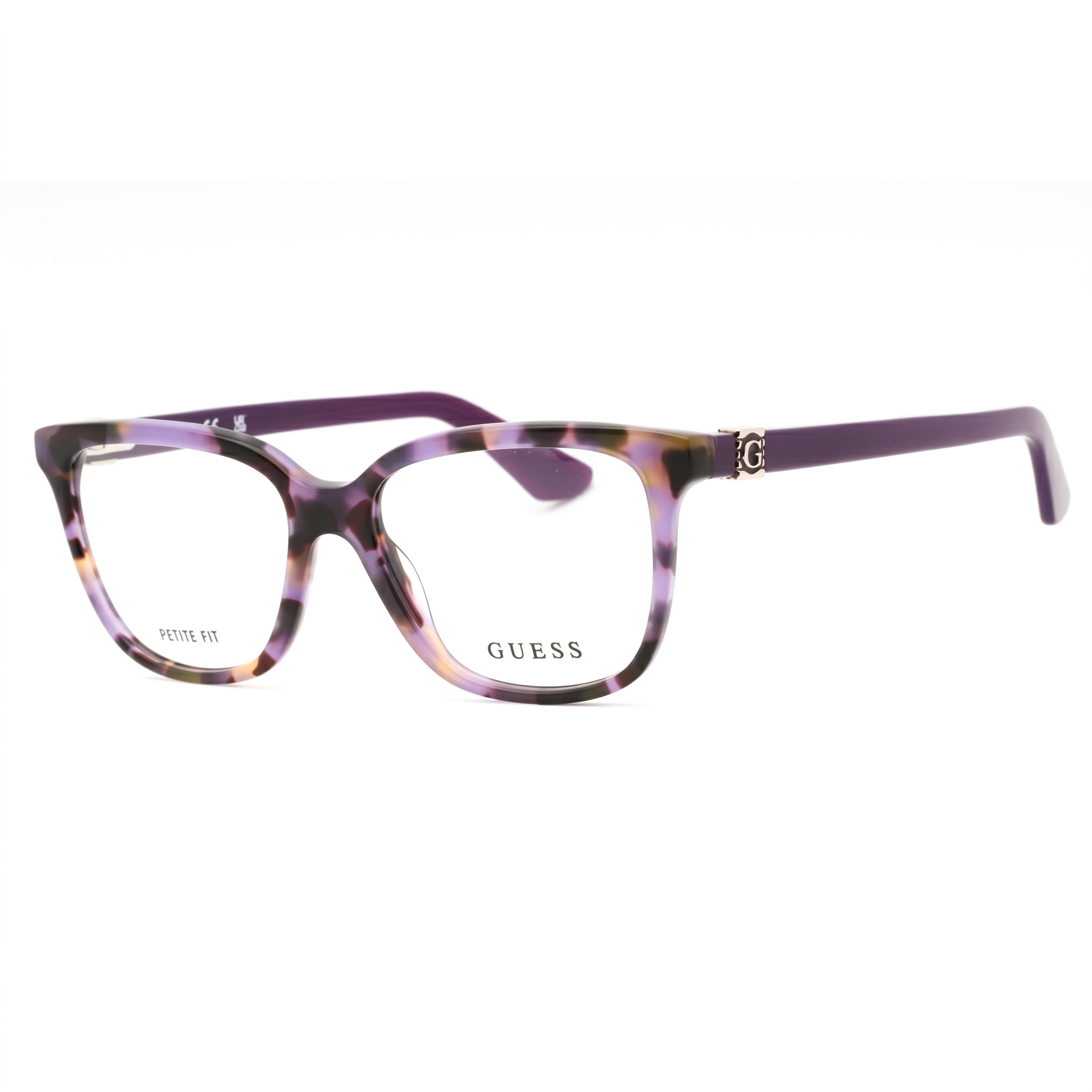 Guess GU2937-N Violet Square Eyeglasses for Women, Plastic 49mm, Photo 1
