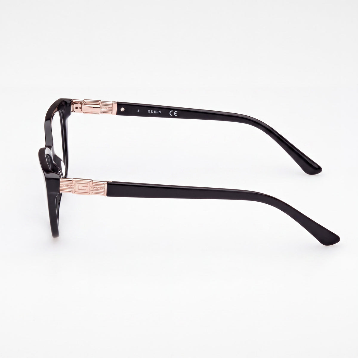 GUESS GU2941 - Gafas de sol para mujer, estilo casual, montura de plástico negro brillante, no polarizadas, ancho de lente: 51 mm, Photo 2