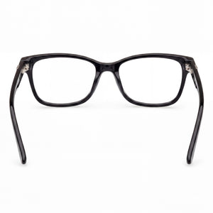 Guess Gu2943 Rectangle Eyeglasses Women — side view, Black Plastic temples