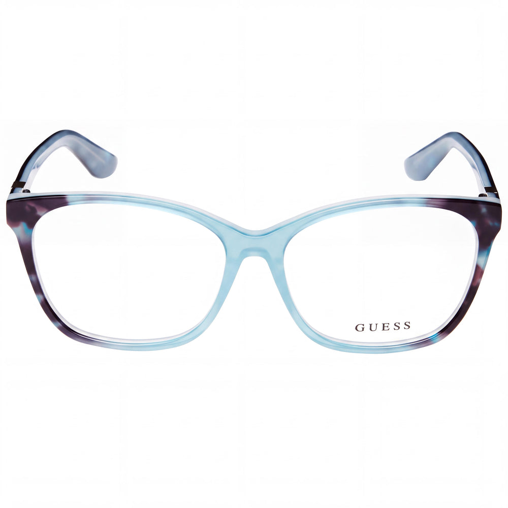 Guess GU2949-N Rectangle Eyeglasses for Women — front view, Plastic