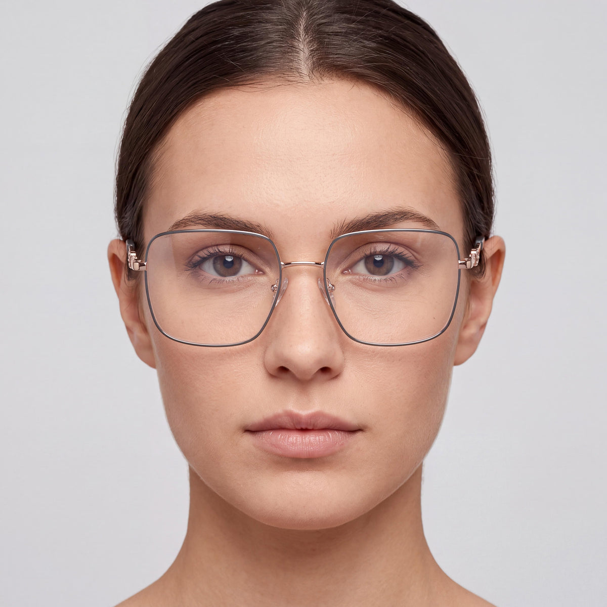 Gafas graduadas Guess Gu2953 rectangulares color gris brillante para mujer, Photo 4