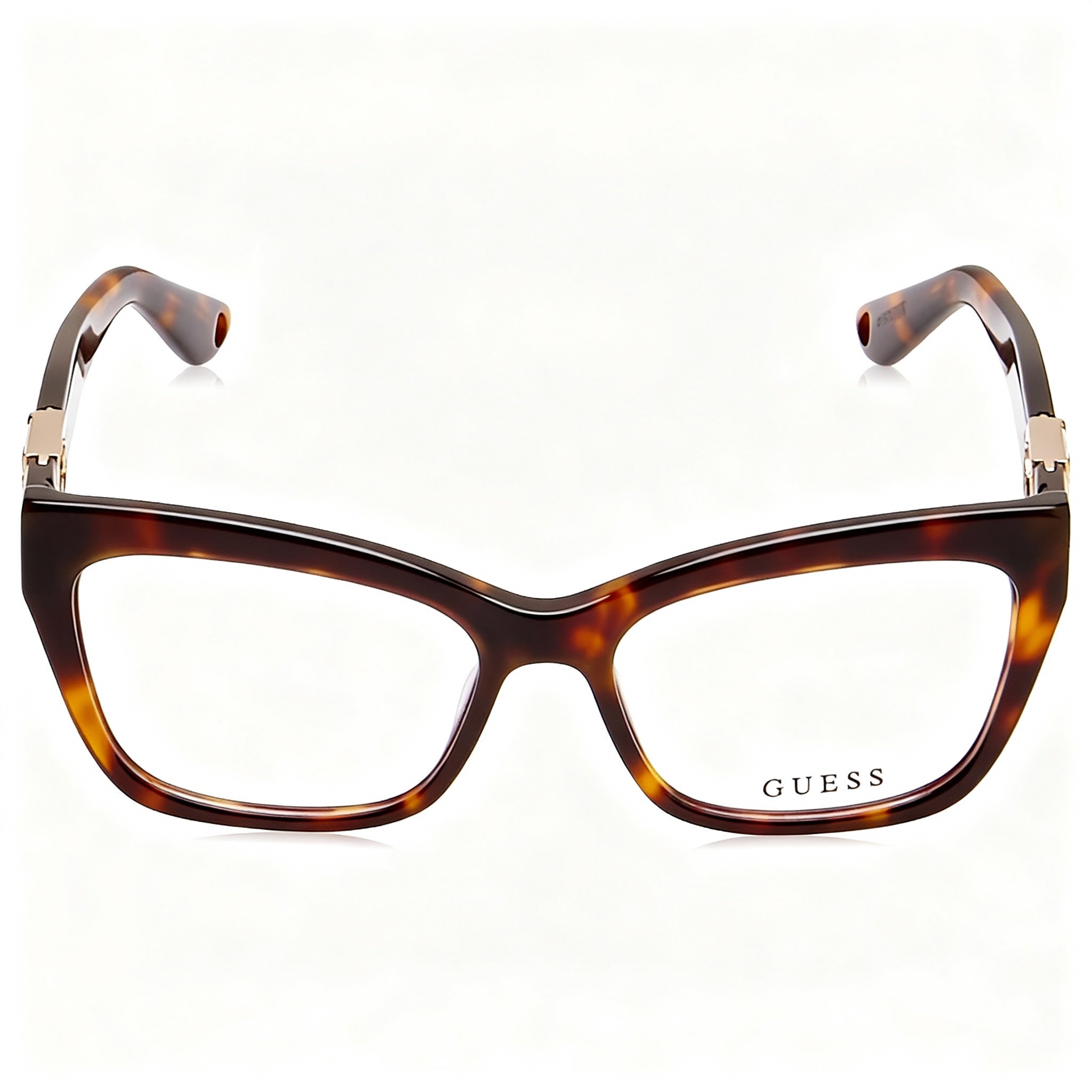 Guess GU2960 Dark Havana Square Eyeglasses for Women, Plastic 54mm, Photo 3