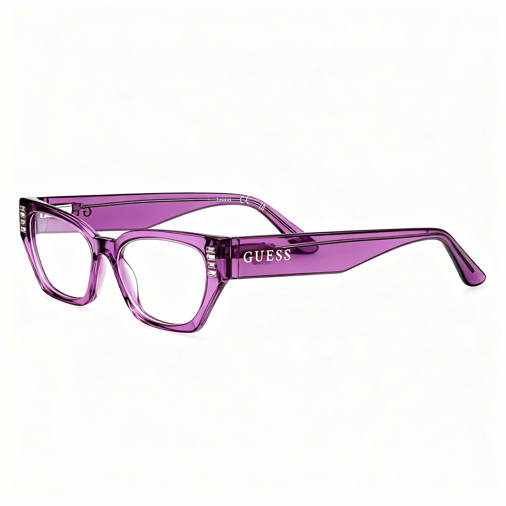 Guess GU2967 Square Eyeglasses for Women — front view, Plastic