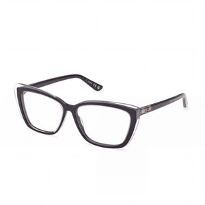 Guess GU2977 Black Cat Eye Eyeglasses for Women, Acetate frame