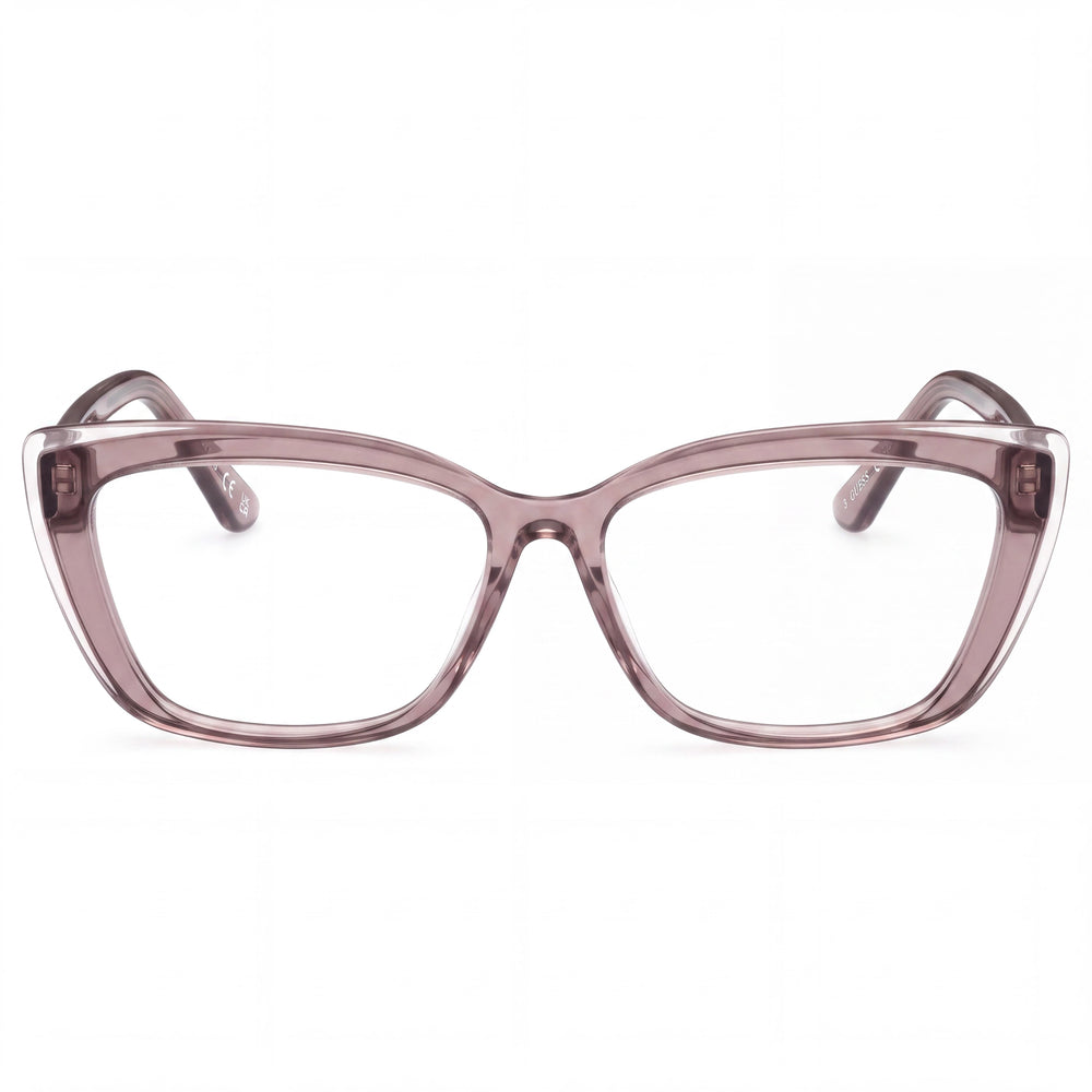 Guess GU2977 Rectangle Eyeglasses for Women — front view, Plastic