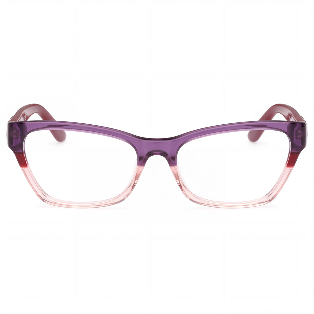Guess GU2979 Rectangle Eyeglasses for Women — front view, Plastic