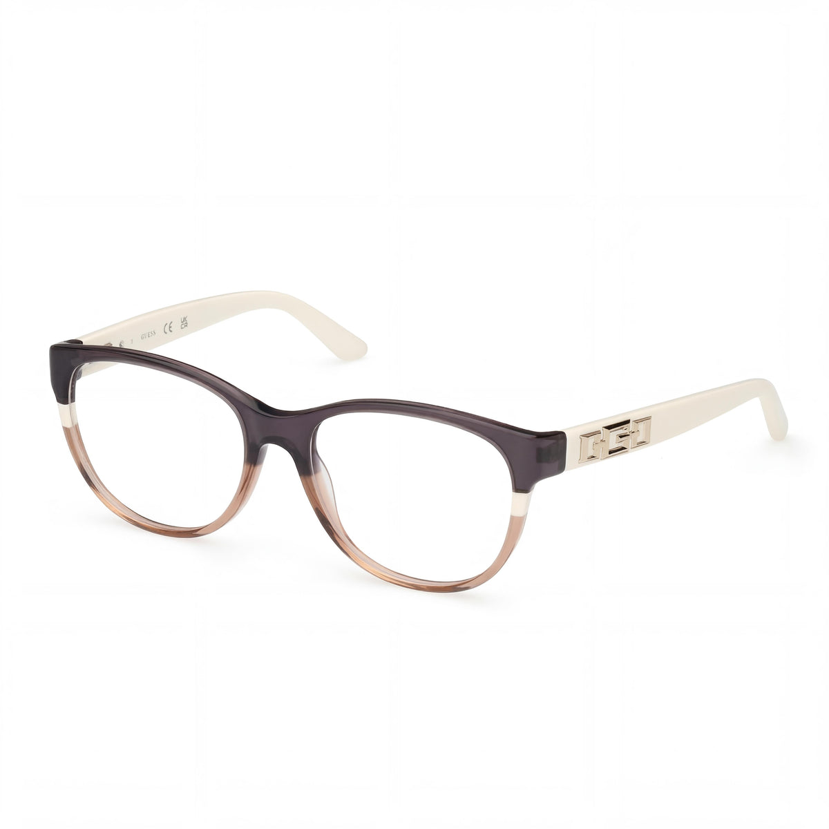 Guess Gu2980 Brown Rectangle Eyeglasses for Women, Plastic 53mm, Photo 1