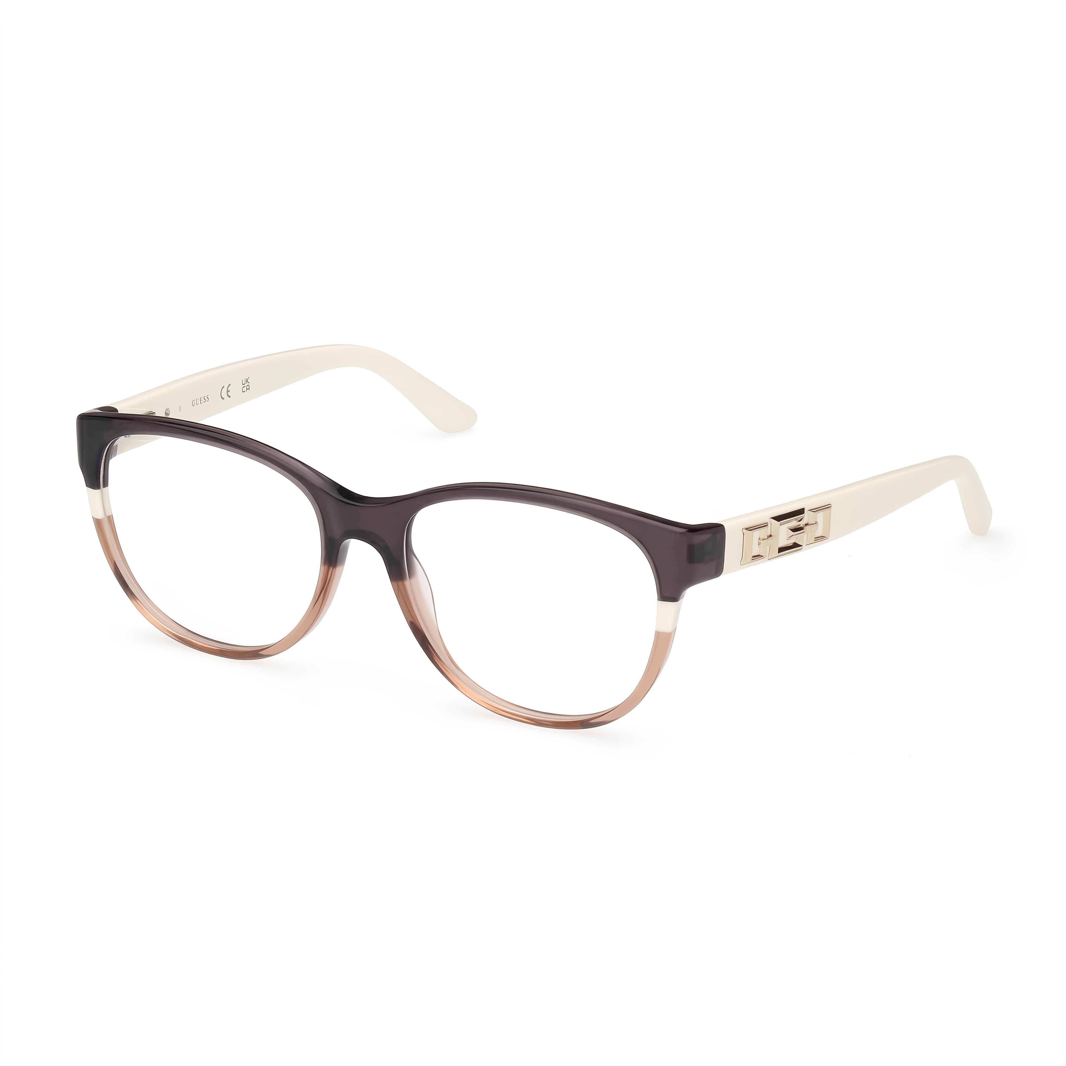 Gafas Guess GU2980 redondas para mujer, color gris/a rayas, 50 mm, Photo 1