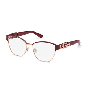 Guess GU2984 Red Cat Eye Eyeglasses for Women, Metal frame