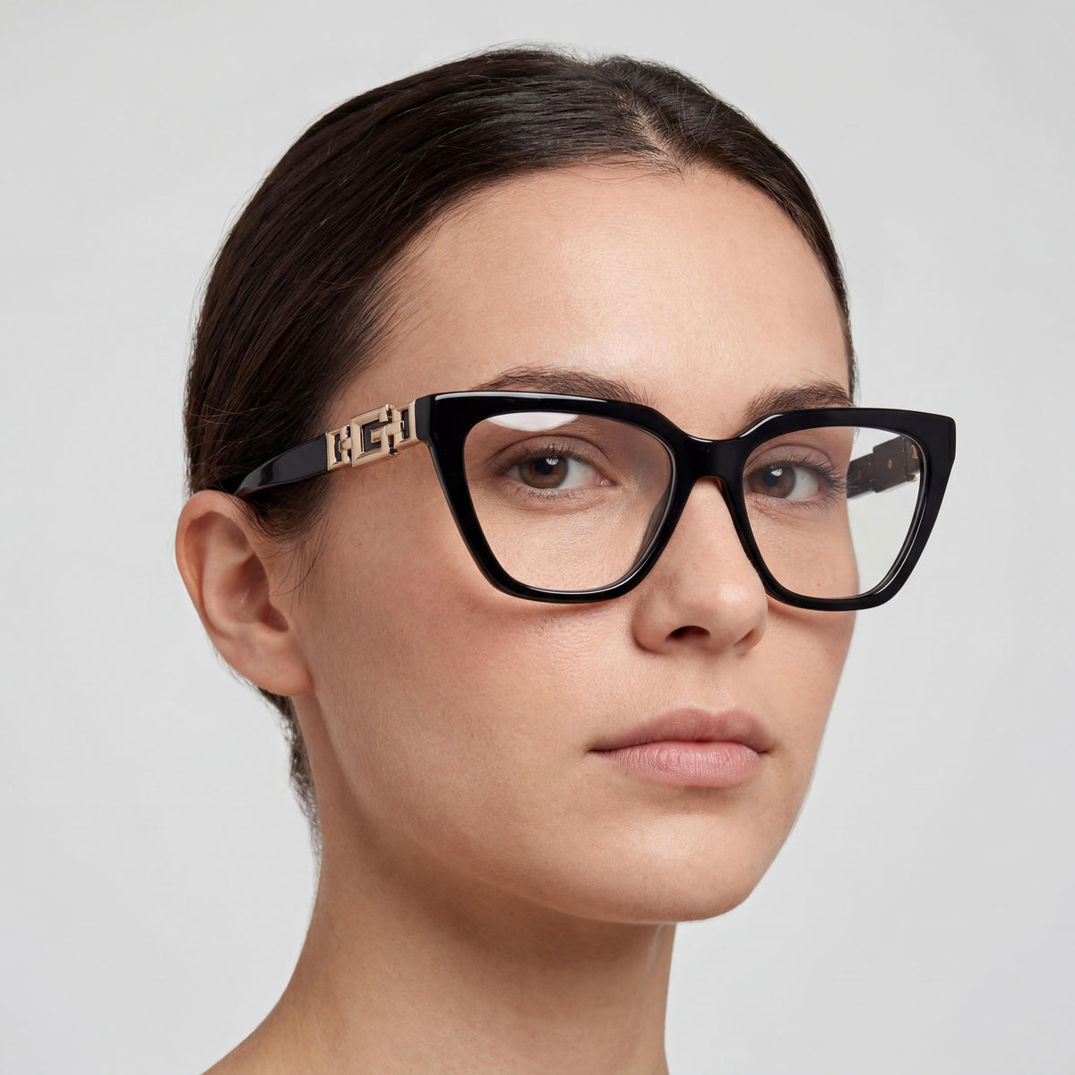 Guess GU2985 Black White Cat Eye Eyeglasses for Women, Plastic, Photo 4