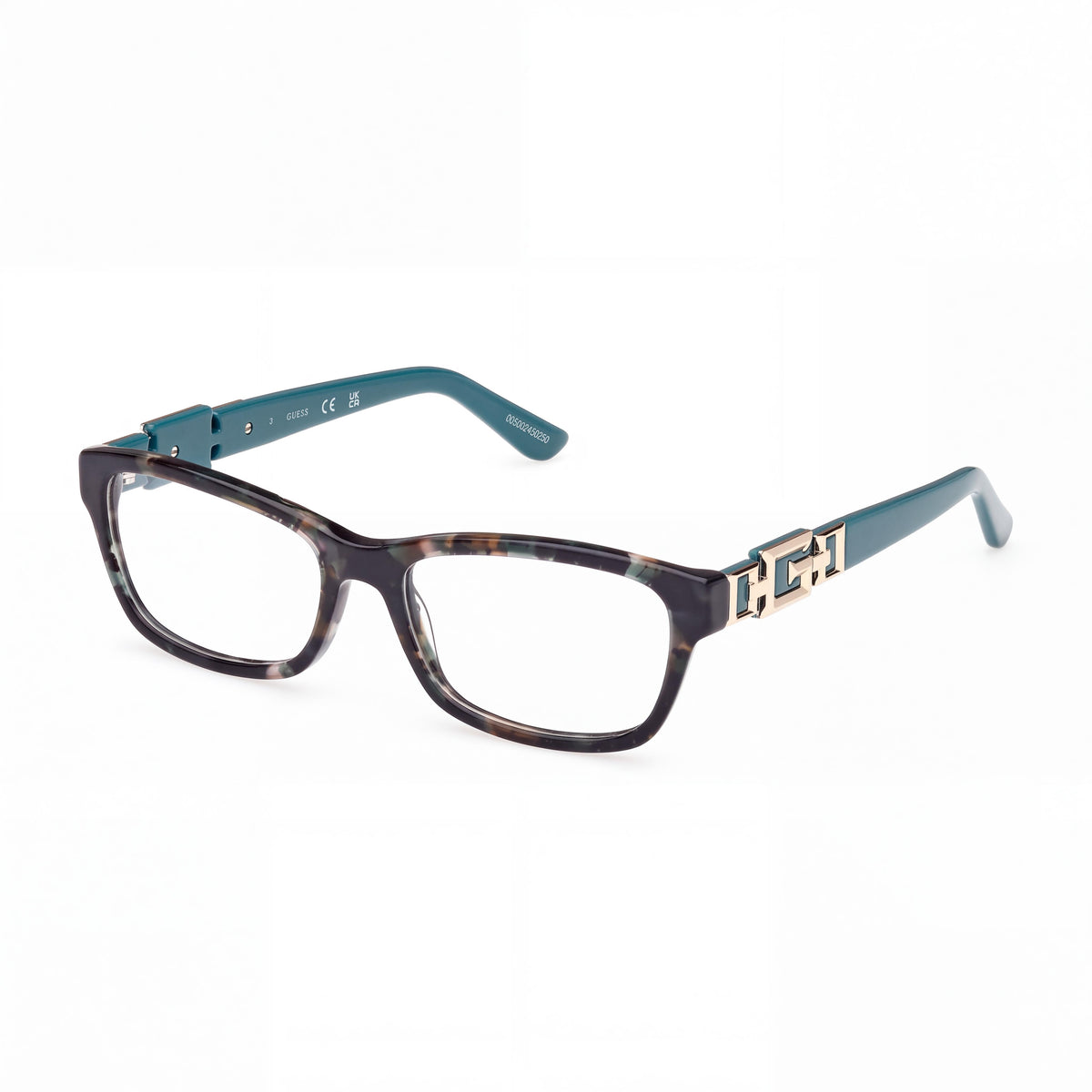 Guess GU2986 Multicoloured Rectangle Eyeglasses Unisex, Photo 1
