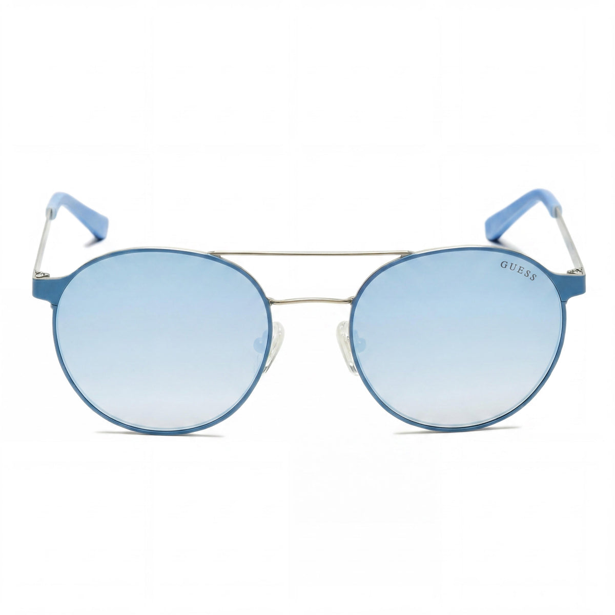 Guess Gu3023 Light Blue & Blue Mirror Round Sunglasses for Women, 52mm, Photo 2
