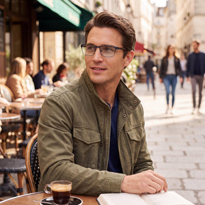 Guess Gu50003 Blue Eyeglasses Men — lifestyle wear, prescription-ready daily wear