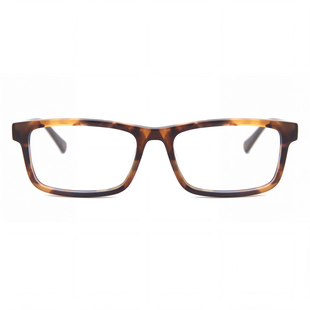 Guess Gu50015 Rectangle Eyeglasses for Men — front view, Acetate