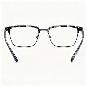 Guess GU50062 Rectangle Eyeglasses for Men — front view, Plastic