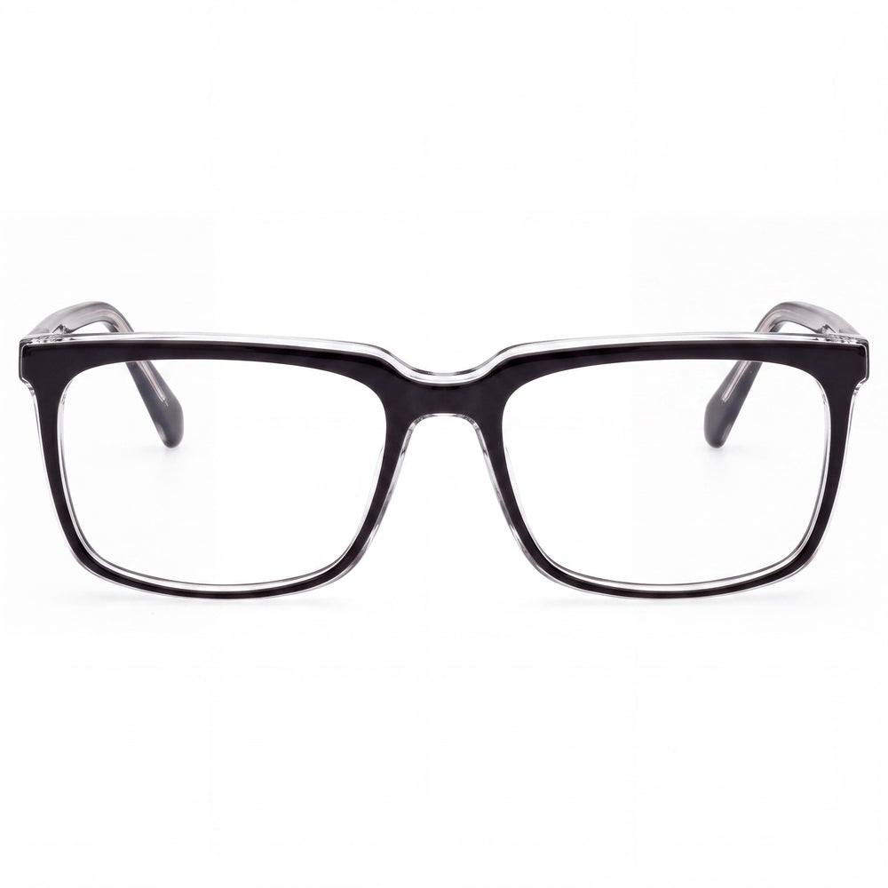 Guess Gu50063 Rectangle Eyeglasses for Men — front view, Plastic