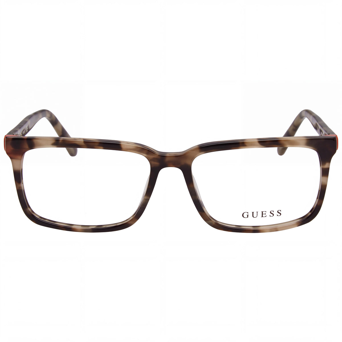 Guess GU50068 Havana Rectangle Eyeglasses for Men, Plastic 54mm, Photo 2