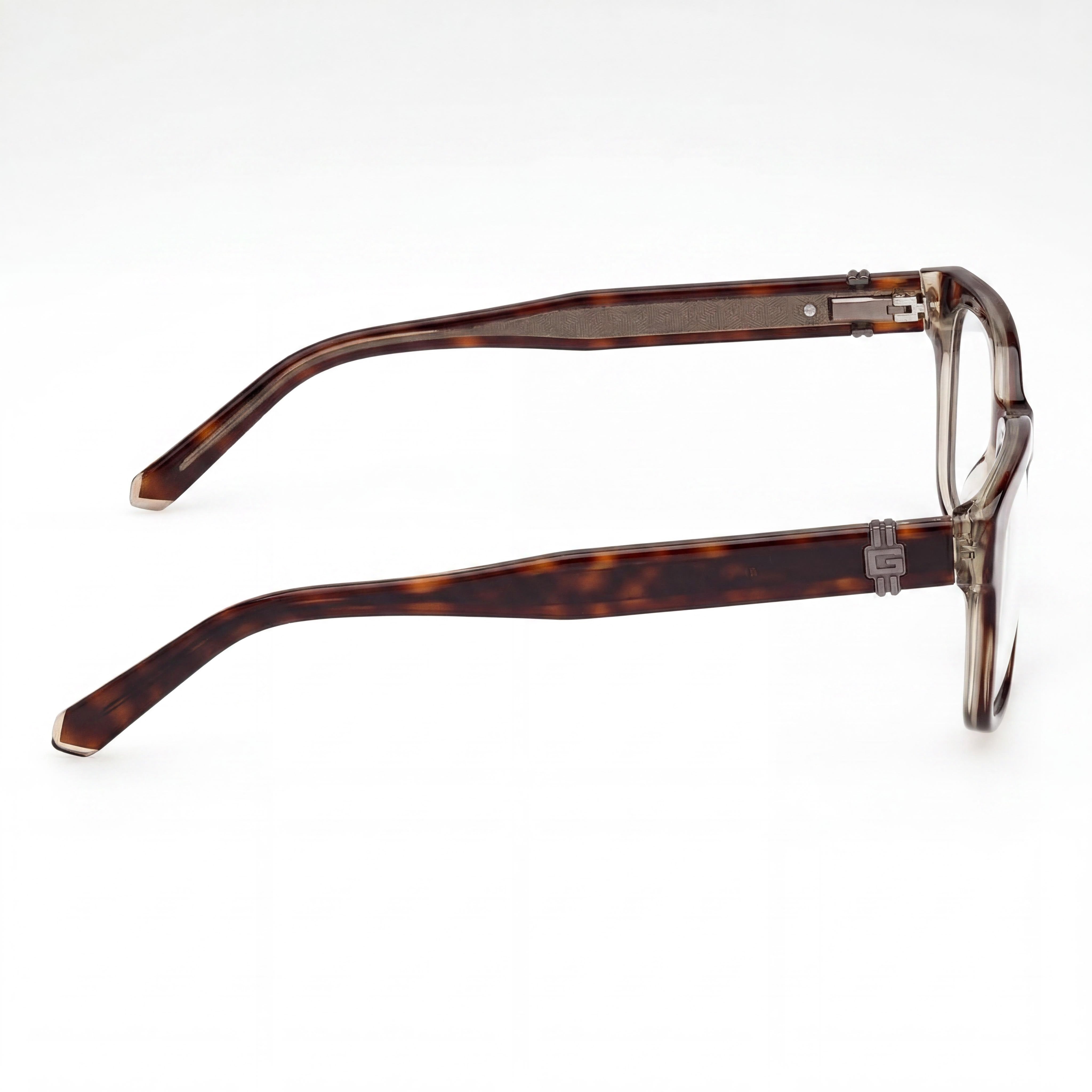 Gafas GUESS Modernas para Mujer, Color Habana Oscuro, de Plástico, con Lentes de Policarbonato Transparentes No Polarizados, 54-17-150, Photo 3