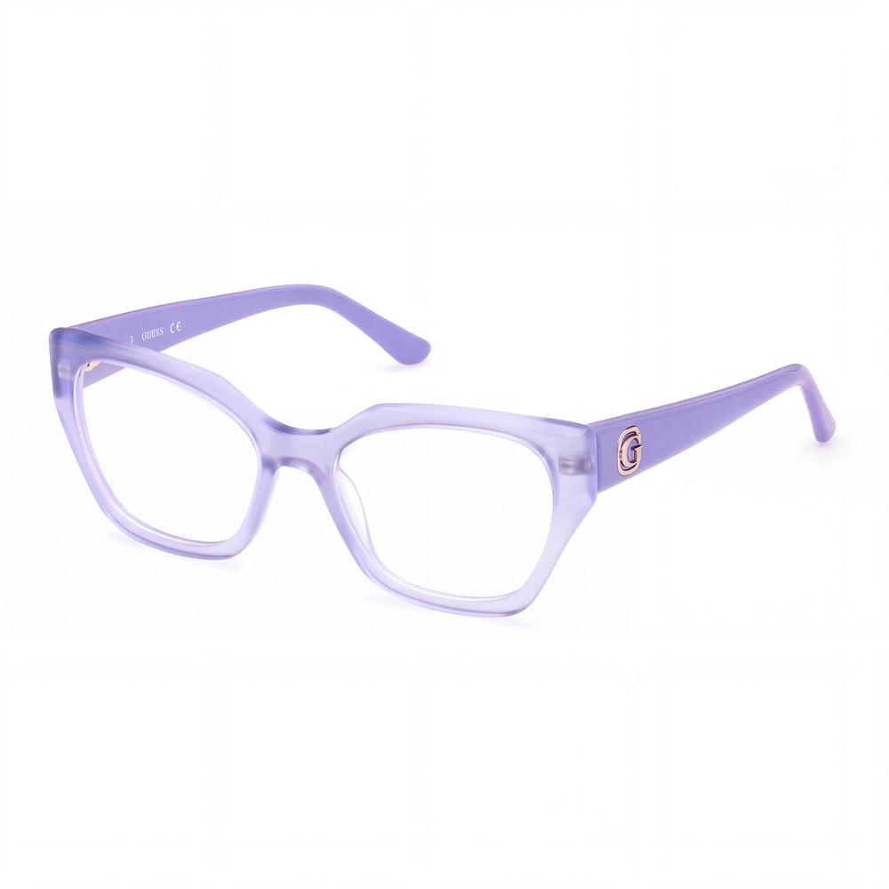 Guess Gu50112 Violet Cat Eye Eyeglasses for Women, Plastic frame