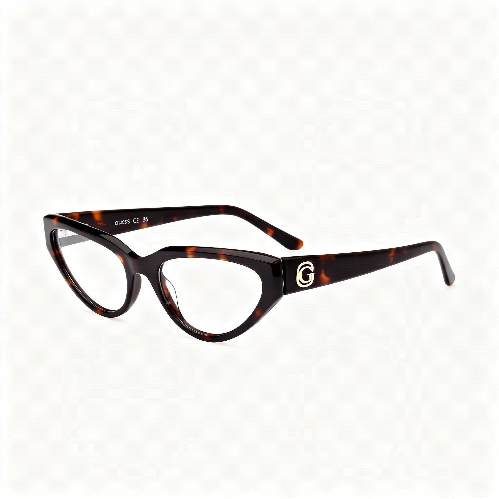 Guess Gu50113 Dark Havana Rectangle Eyeglasses for Women, 53mm, Photo 3