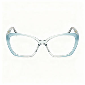 Guess GU50115 Rectangle Eyeglasses for Women — front view, Plastic