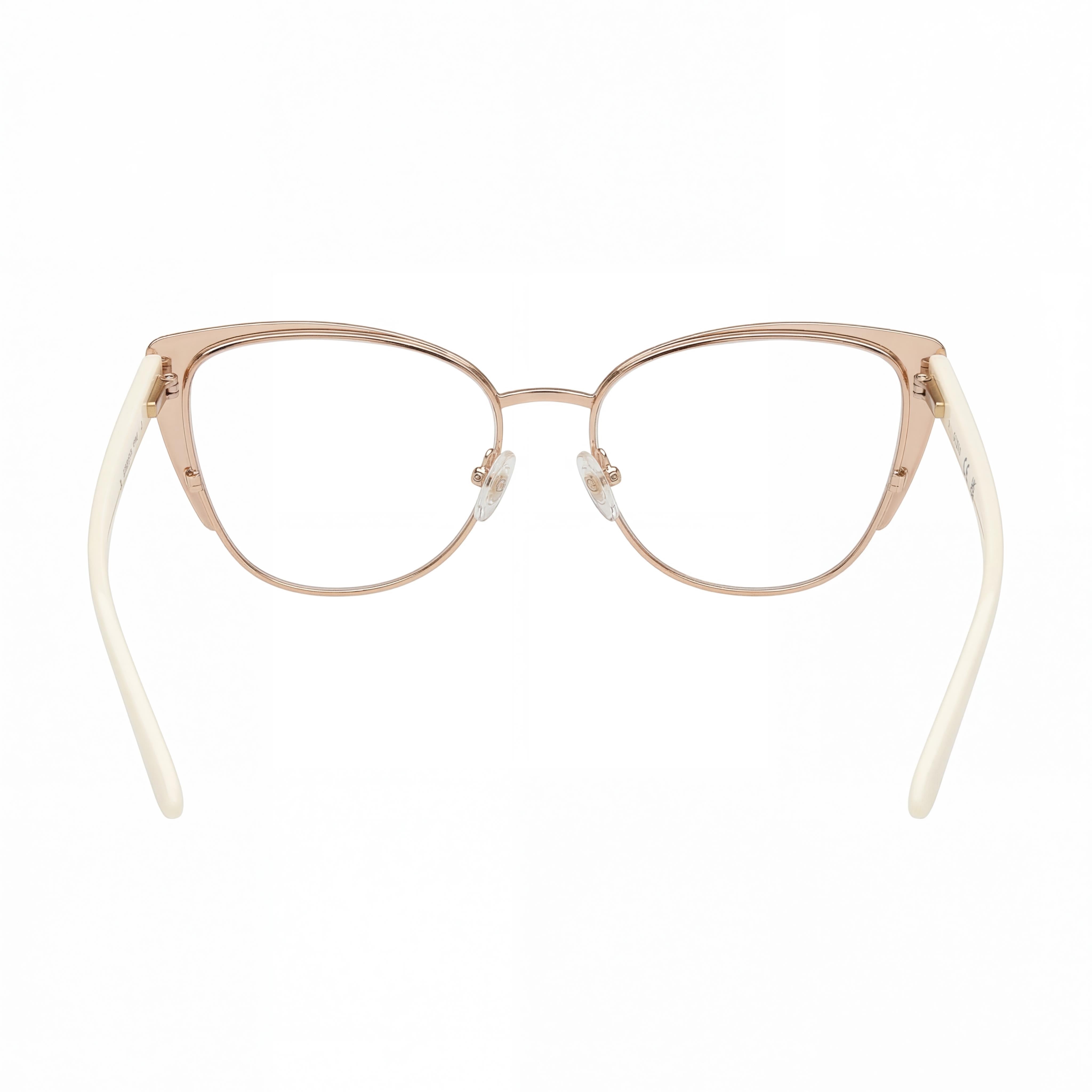 Guess GU50115 GU50121 Matte White Cat Eye Eyeglasses for Women, Metal, Photo 3