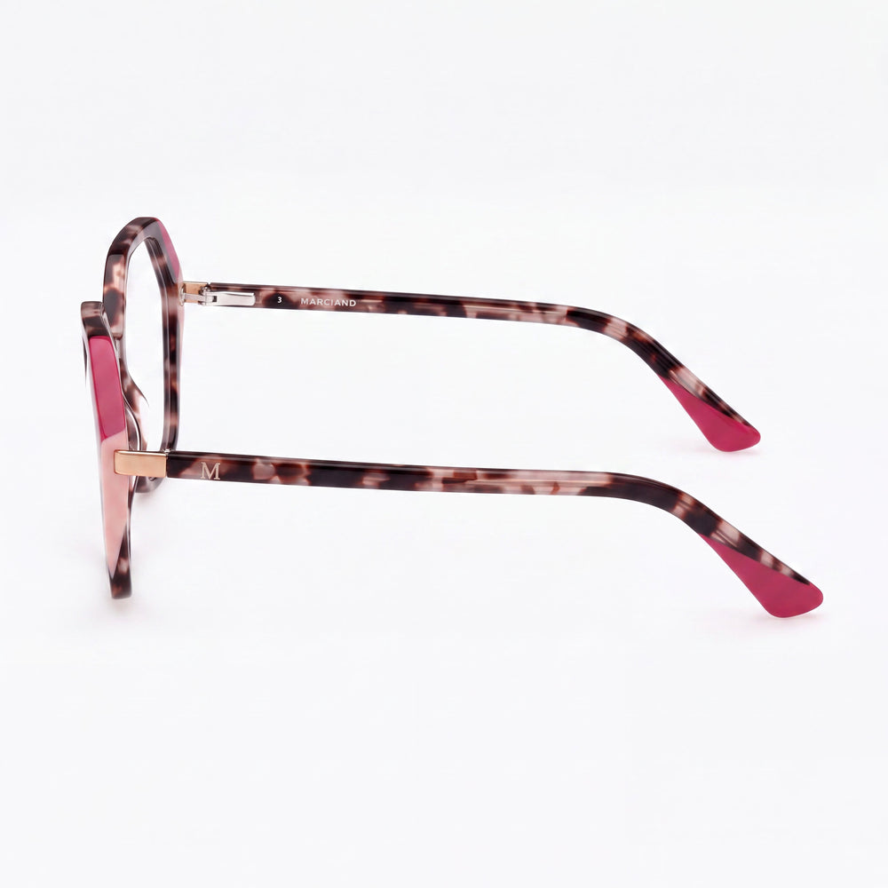 Guess GU50115/GU50132 Square Eyeglasses for Women — front view, Composite