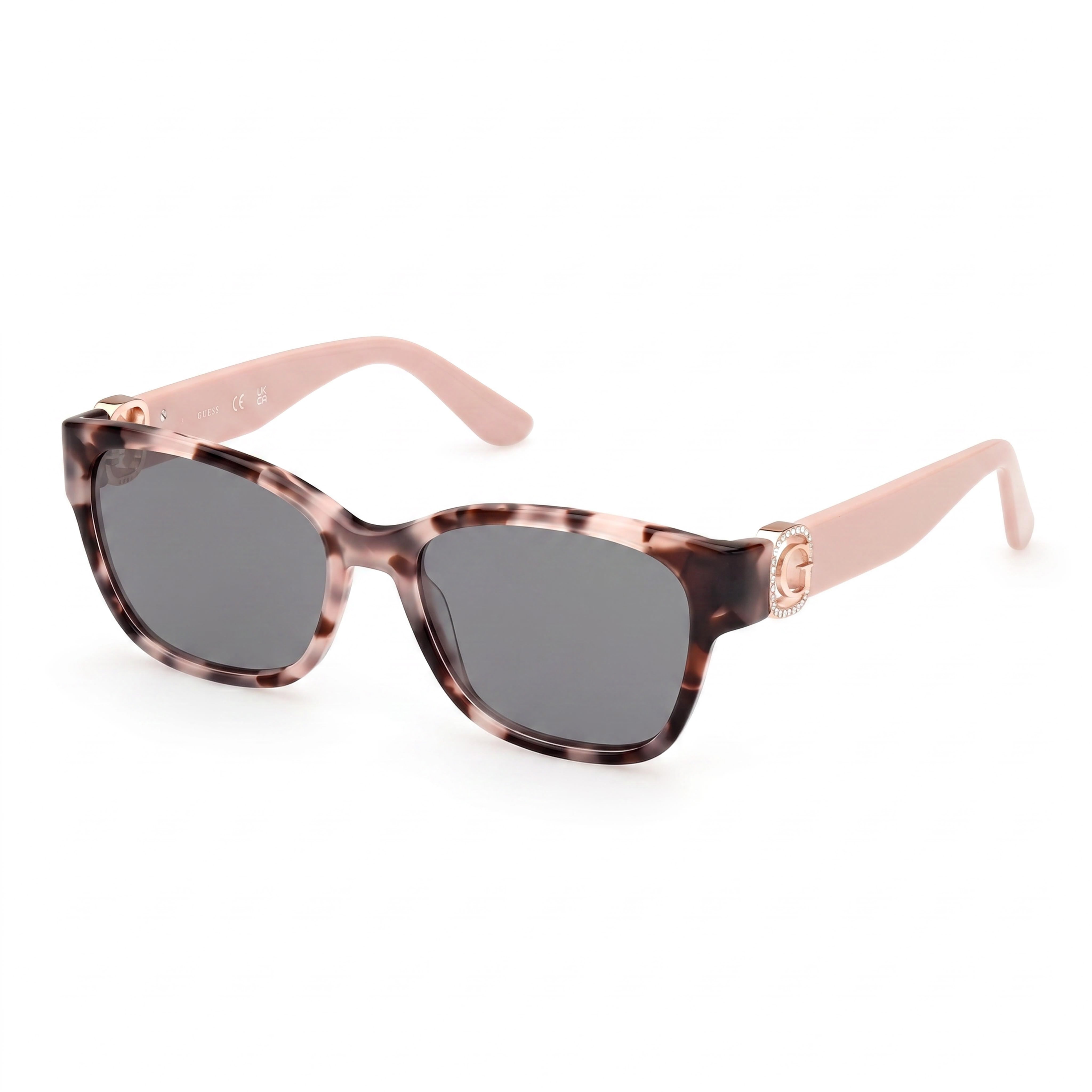Guess GU50120 Pink Square Eyeglasses for Women, Plastic 54mm, Photo 1