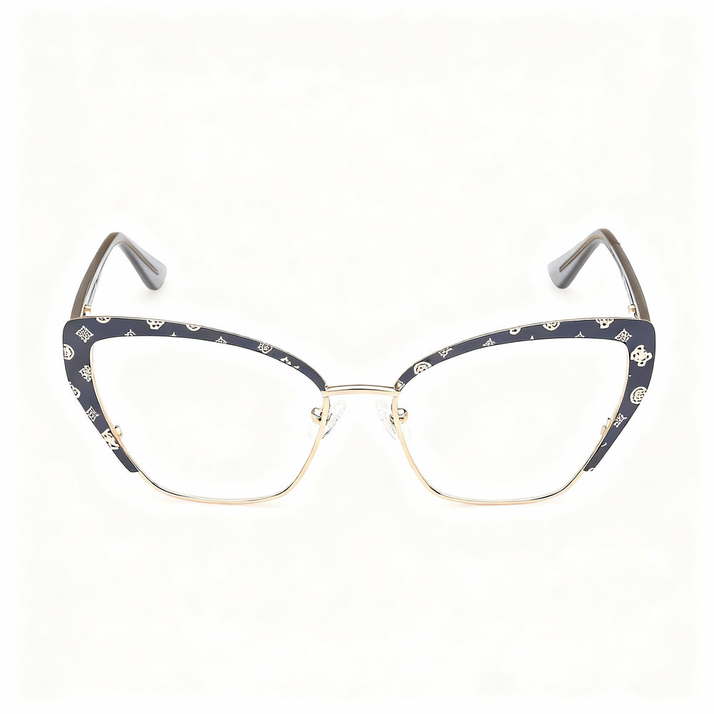 Guess GU50122 Square Eyeglasses for Women — front view, Metal