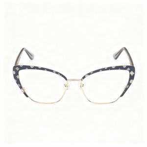 Guess GU50122 Square Eyeglasses for Women — front view, Metal